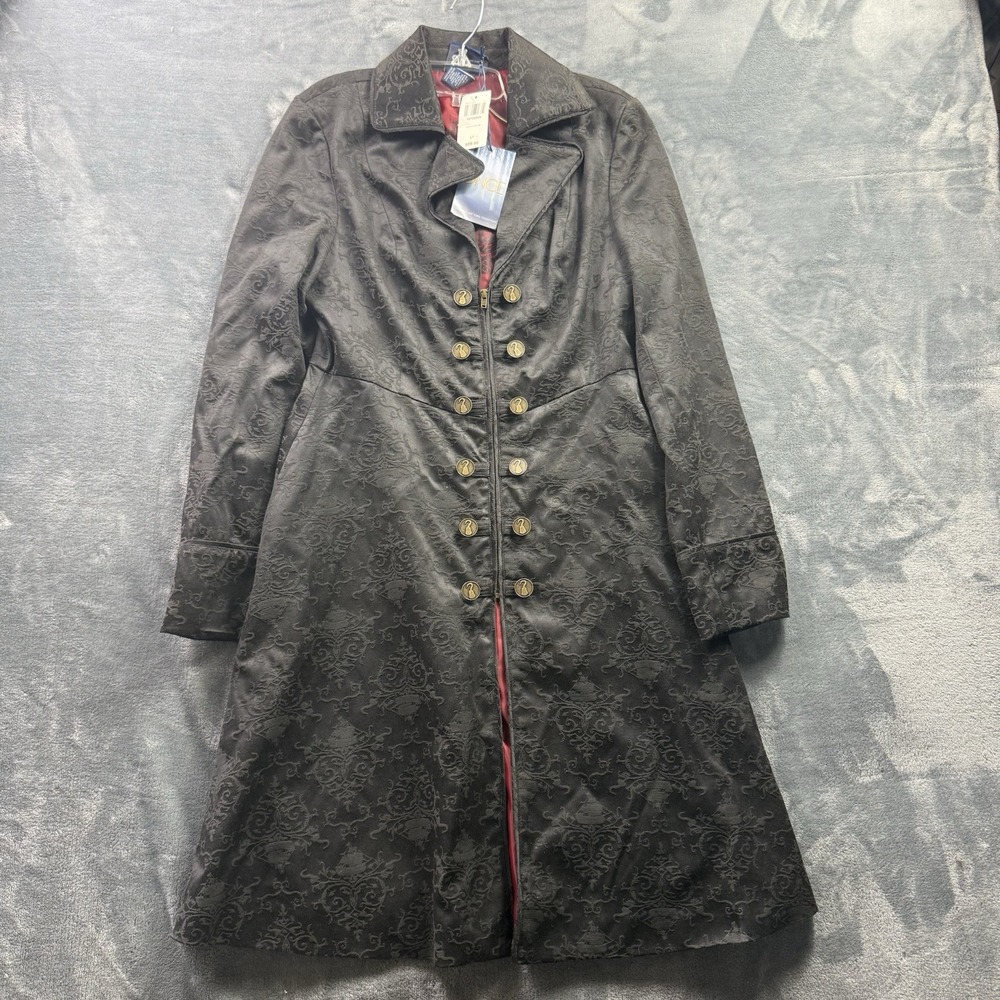 Hot Topic Once Upon a Time Captain Hook Coat L Fit Flare Goth Steampunk